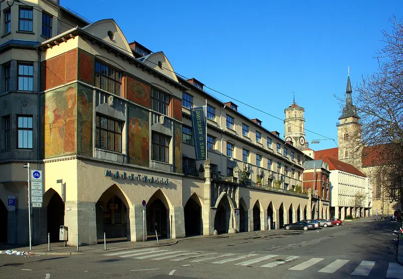 Market Hall Stuttgart - the Art Nouveau interior hall by Martin Elsässer, 1914