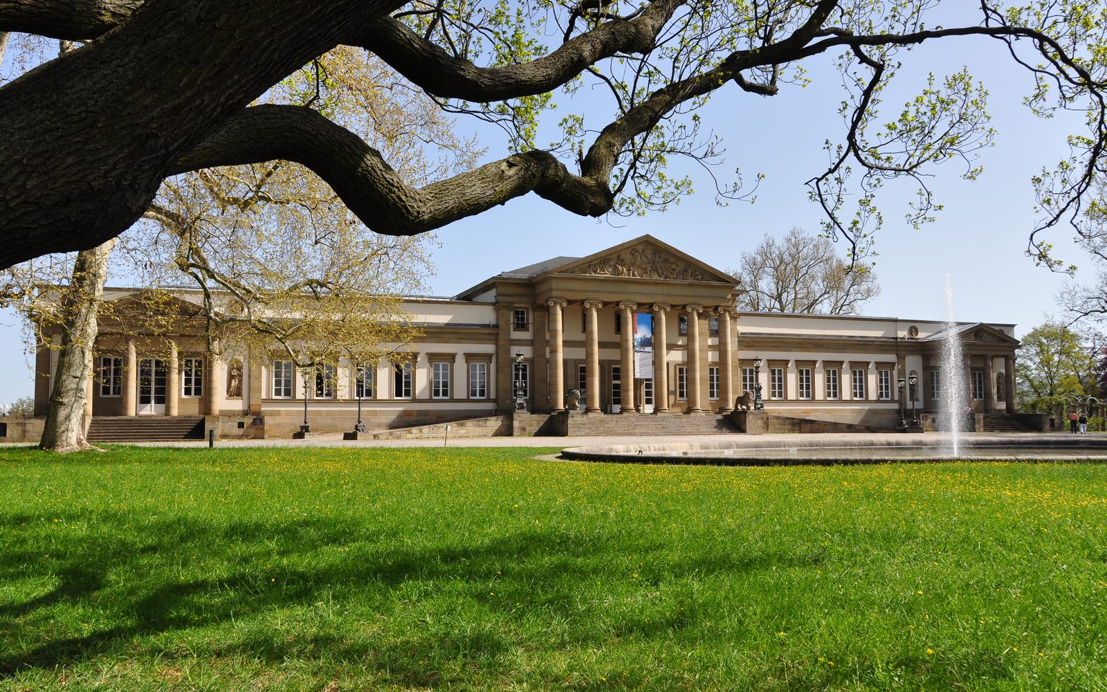 Rosenstein Palace in Stuttgart-Bad Cannstatt - a Neoclassical building, today the natural history museum
